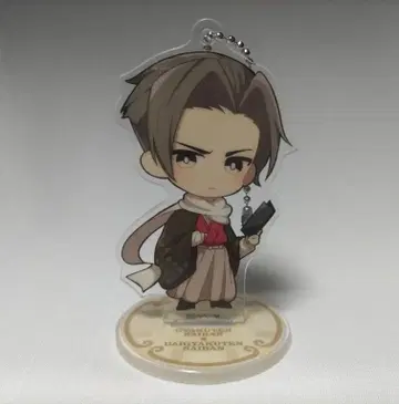 01 캡콤 카페 역전재판 아크릴 스탠드 키링 미츠루기 레이지 검사