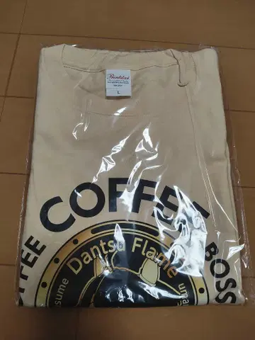 BOSS 커피 T셔츠 L사이즈 베이지 프레임