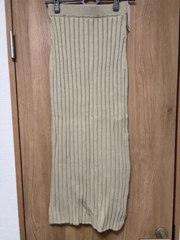 MOUSSY 베이지 타이트 스커트 프리 사이즈