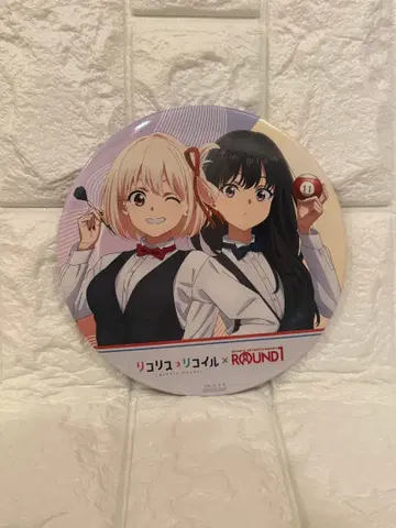 리코리스 리코일 라운드 원 BIG 캔뱃지 치사토 타키나