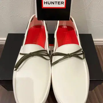 HUNTER 화이트 레인 신발