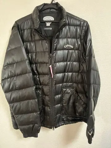 캘러웨이 2WAY 다운 지퍼 자켓 블랙 LL