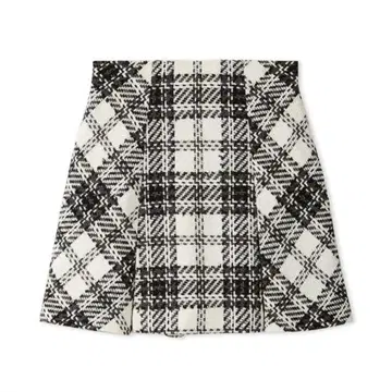 SNIDEL 로빙 체크 스카쇼팬