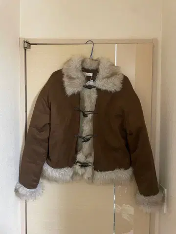 무스탕풍 브라운 코트 XL