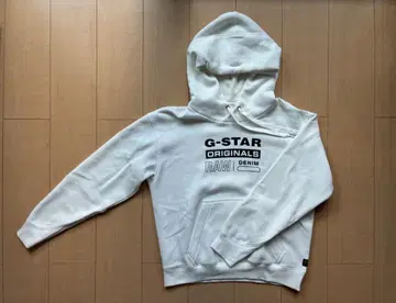 지스타 로우 데님 화이트 후드티 M