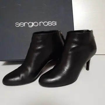 sergio rossi 블랙 지퍼 부티