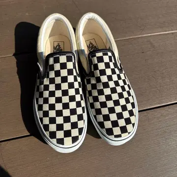 VANS 체커보드 슬립온 스니커즈