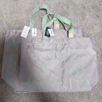 애프터눈 티 에코백 세트 M과 S 사이즈 그레이