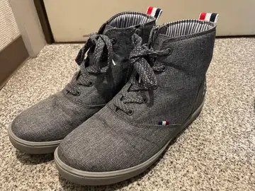 르꼬끄 데님풍 하이컷 레인 신발