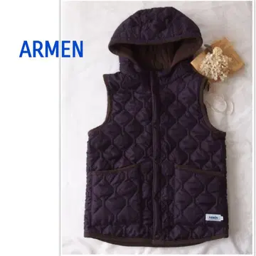 ARMEN 퍼플 퀼팅 베스트 0 사이즈