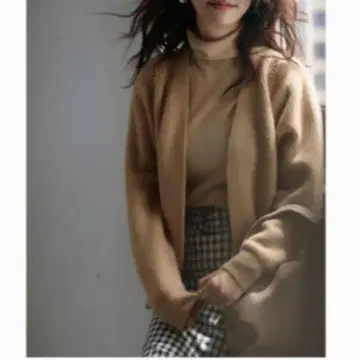 [택 포함 새상품] 골드 체인 버튼리스 니트 가디건