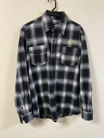 플란넬 셔츠 블랙/화이트 체크