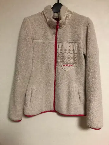 adidas 플리스 자켓 베이지