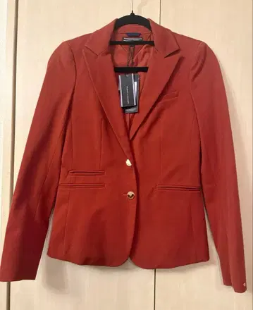 Tommy hilfiger 오렌지 테일러드 자켓