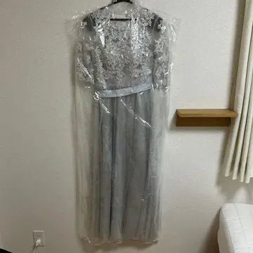 그레이 레이스 롱 드레스 1회 착용