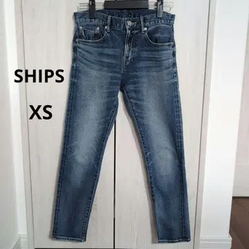 SHIPS 슬림 테이퍼드 데님 로얄 블루 XS
