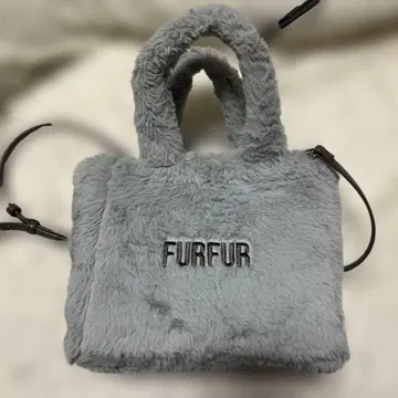 FURFUR 에코 퍼 토트백 SAX