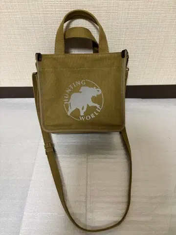 HUNTING WORLD 패브릭 소재 2웨이 백