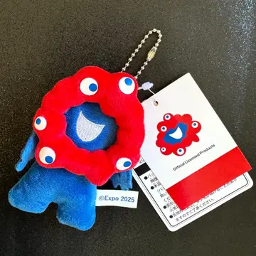 푸치 마스코트 키체인 미야쿠미야쿠 EXPO2025 오사카 만박 봉제 인형