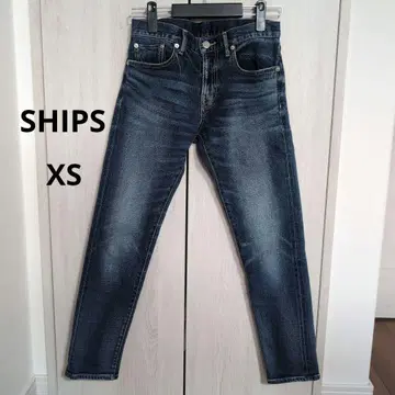 SHIPS 슬림 테이퍼드 데님 네이비 XS