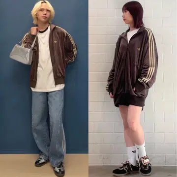 브라운 스트라이프 저지 벨로아