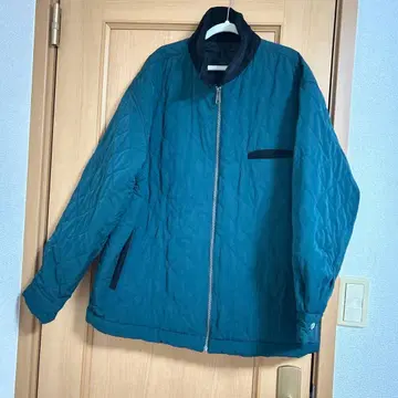 다크 그린 퀼팅 자켓