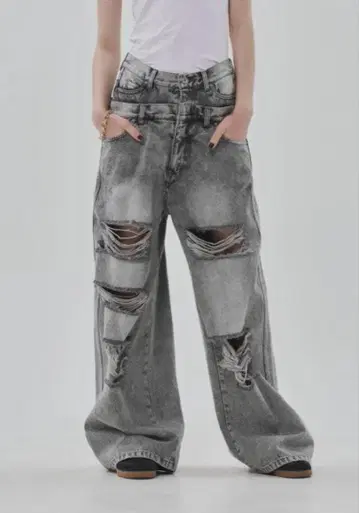 THETOE Lexington Double Belt Denim Pants