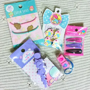 키키라라 리틀트윈스타 머리끈 헤어핀 헤어 액세서리