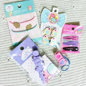 키키라라 리틀트윈스타 머리끈 헤어핀 헤어 액세서리