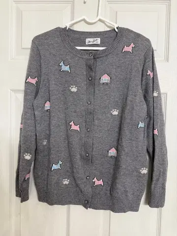 여성용 그레이 가디건 사이즈 42