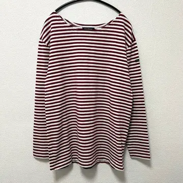 르 미노아 보더 긴팔 크루넥 레드 사이즈 1