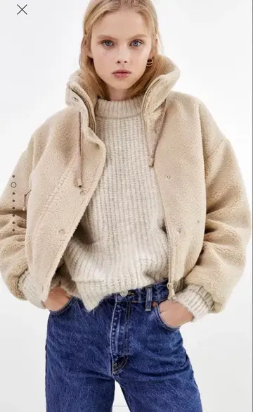 ZARA 보아 자켓 아우터 M 사이즈