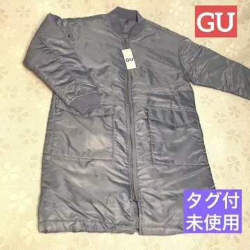 미사용 GU MA-1 자켓 블루종 롱 아우터 충전솜 빅