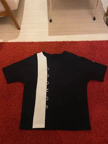 CRONOS 블랙 T셔츠 반팔