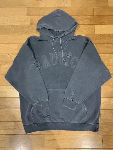 컨디션 최상 노티카 디스트로이 후드티 XXL NAUTICA 데미지 가공