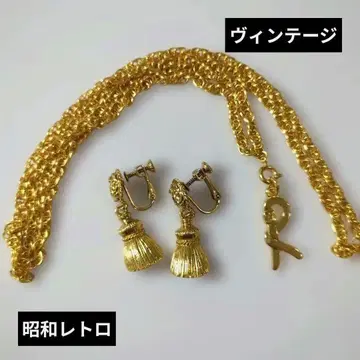 빈티지 액세서리 로베르타 목걸이 골드 귀걸이