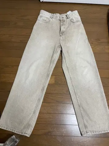 ZARA 베이지 배기 팬츠 데님 팬츠