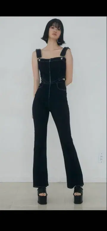 EMODA 데님 플레어 살로펫