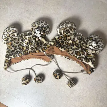 디즈니 리조트 팬 캡 레오파드 무늬