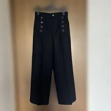 23구 여성용 와이드 팬츠 마린 팬츠 네이비 S32 작은 사이즈