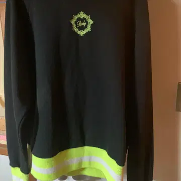 Rady 후드 부착 후드티 블랙/형광 노랑