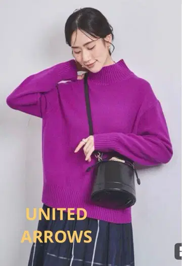 UNITED ARROWS 하이넥 니트 스웨터 긴팔