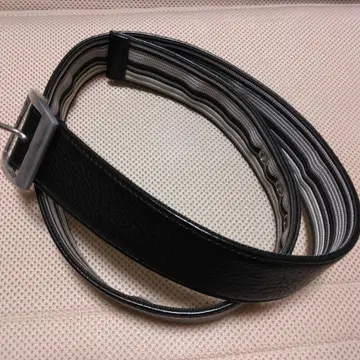 Paul Smith 블랙 가죽 벨트 메탈 버클