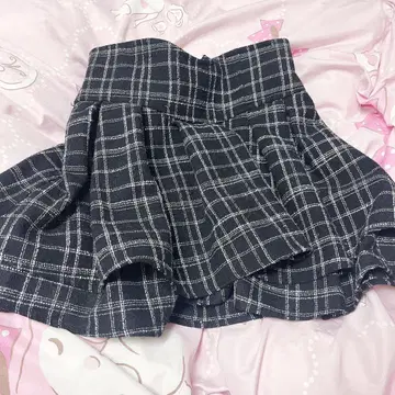 미셸 마카롱 트위드 슬림 레그 스커트 S