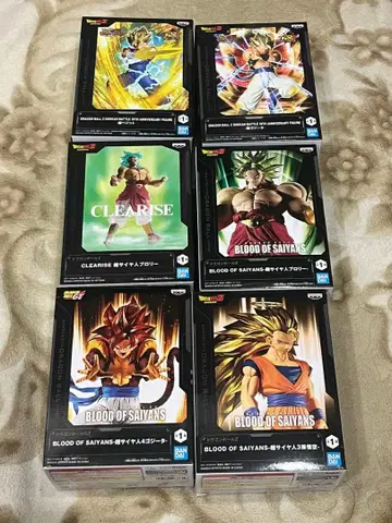 드래곤볼 박스 포함 피규어 6체 세트