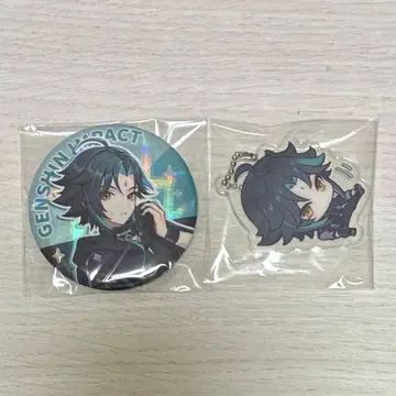 원신 ANTA 콜라보 중국 한정판 공식 정품 캔뱃지 아크릴 키링 소