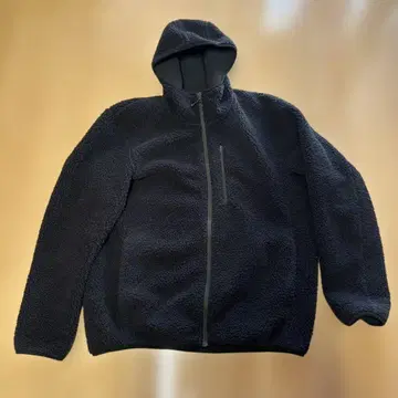 블랙 플리스 자켓 후드 부착 UNIQLO 유니클로 자켓