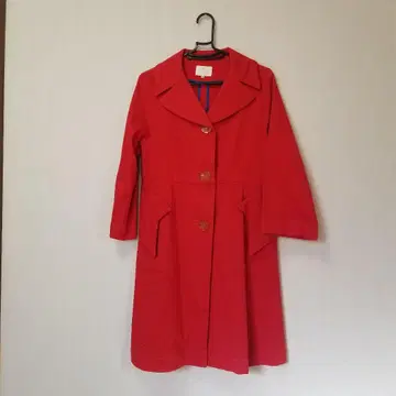 machiko jinto 빨간색 롱 코트