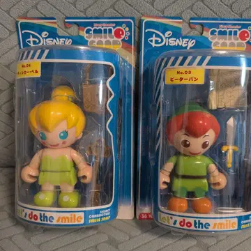 디즈니 스마일 스냅 팅커벨과 피터팬 피규어 2체 세트