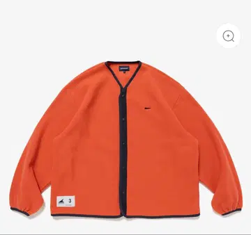 DESCENDANT KNOT FLEECE CARDIGAN ORANGE 3